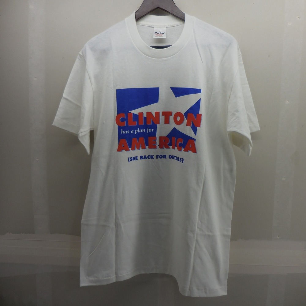 VTG 1992 Bill Clinton for America Plan for Education T-Shirt Murina Large‎ USA